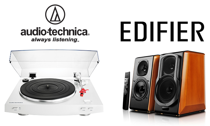 Audio Technica & Edifier Audio Technica Turntables & Edifier Speakers